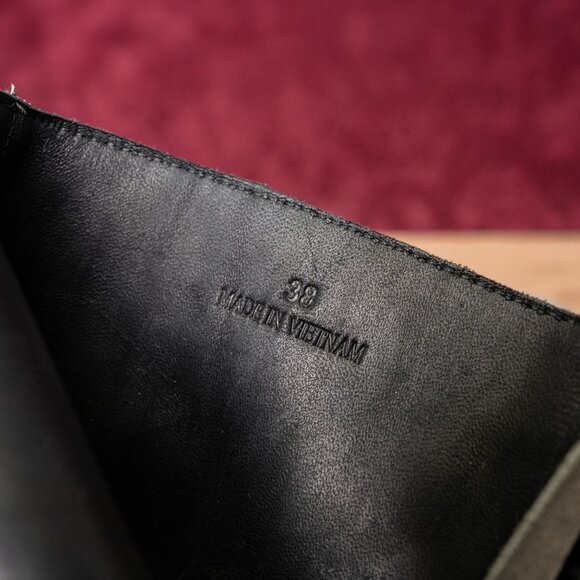 rag&bone Women Bristol Grey Leather Back Zip Moto Ankle Boots sz 7.5US EUR 38 - Picture 9 of 9